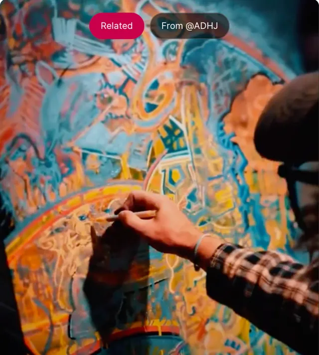 Colourful art and painting